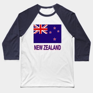 The Pride of New Zealand - National Flag Design Baseball T-Shirt